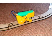 Resized body for an 18650 battery (A simple ikea/brio railroad self-moving locomotive)