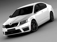 Skoda Octavia RS sedan 2014 3D Model