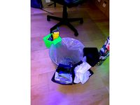 Recycle bin waste separation adapter