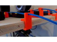 Tube Clip for plain wood plank