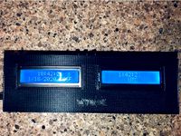 Arduino Clock Case with 2 1602 LCDs