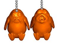 Calm/Screaming Porgs Pull Ball Chain, Keychain Knob | Handle | Fob | Finials