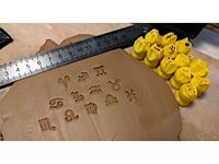 Pottery stamps set - Zodiac signs