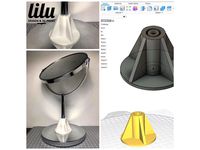 Makeup mirror stand reinforcement
