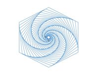 Fractal Hexagon Spiral for laser cutter