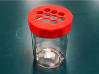 Mason jar lid for brushes
