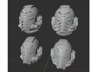 Bloody Magpie Space Knight Helmets v1.0