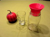 Kefir sieve and funnel for canning jar or glass