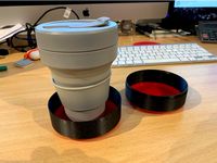 Stojo collapsing reusable beaker case