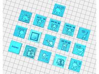 Space Crusade Blip Tokens StarQuest (JuicedCustoms)