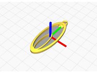 Stylized Vulva Pendant