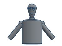 Ugly robot with arms