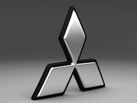 Mitsubishi logo 3D Model