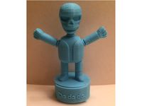 Skeleton push puppet