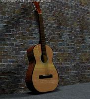 Spanish Guitar 3D Model