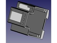 Din rail box with 2x16 lcd display.