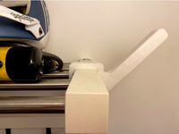 Helmet hook for Ikea Tjusig coat/hat rack