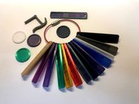 Filament colour swatch / keytag, disc and hook