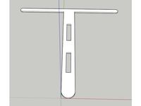 D4S Flashlight Pocket Clip Steel Cutout Stencil