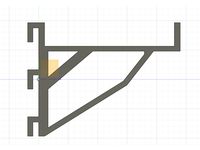 Topologically optimized Skadis shelf