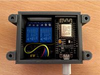 NodeMcu ESP8266 Double Relay Case / Garagentor Steuerung Case