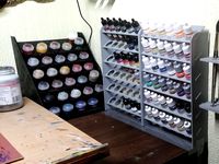 Vallejo and Citadel Paint Racks