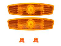 bicycle wheel spoke safety reflector mount clip