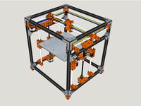 HyperCube Evolution 2020 - Reinforced, Captive Nuts, Easy Print