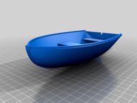 rowing boat 1:72 scale