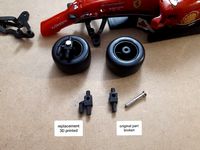 Ferrari F14T RC Formula One 1:24 - wheel suspension replacement