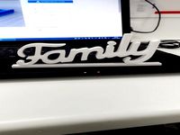 Family lettering decoration