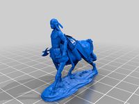 Plains Centaur with tomahawk and long hair