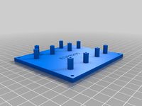 ESP 8266 mounting plate for relais and two small sensors