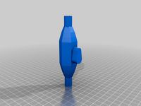 1/2 inch air ball valve low poly simple