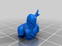 The Mandalorian Low Poly Bust