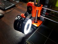 Prusa i3 MK3s - Mount for Webcam with Ringlight - Razer-Kiyo
