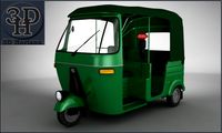 Bajaj Auto Rickshaw 3D Model