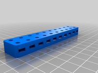 Universal mount bar double row 100mm nut holes