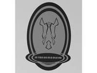 Multi-Material Doctor Who Judoon Symbol Plaque 2 (Says: JUDOON)