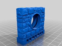Dungeon Stone Sewer Outlet with Drop In Grate Options