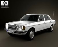 MercedesBenz W123 sedan 1975 3D Model