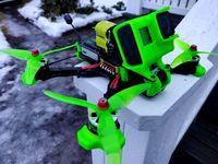 TBS Source One 30 degree Gopro Hero 6 / 7 mount, lifted 8mm