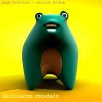 Tubby cartoon character 3D Model