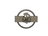 Nissan Badge Bart Simpson