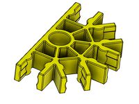 Knex Yellow Half Circle