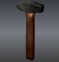 Crafting Hammer 3D Model