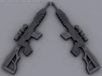 Sniper 3D Model