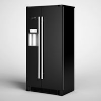 CGAxis Side by Side Refrigerator 13 3D Model