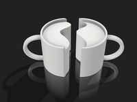 Mug 2 piece decoration