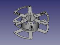 Collapsible spool (for filament) "Radiation"